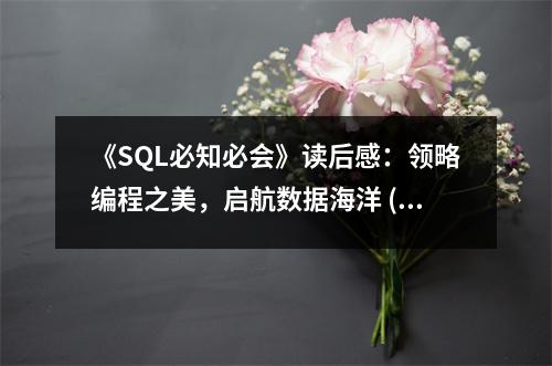 《SQL必知必會》讀后感：領略編程之美，啟航數(shù)據(jù)海洋 (750字)