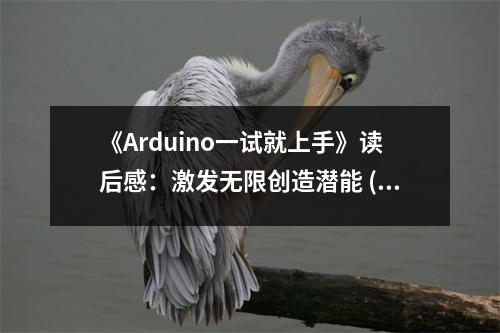 《Arduino一試就上手》讀后感：激發(fā)無限創(chuàng)造潛能 (750字)