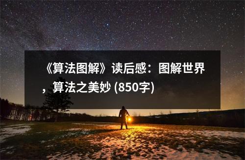 《算法圖解》讀后感：圖解世界，算法之美妙 (850字)
