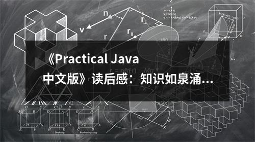 《Practical Java中文版》讀后感：知識如泉涌，靈感迸發(fā)時 (700字)