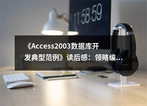 《Access2003數(shù)據(jù)庫開發(fā)典型范例》讀后感：領略編程之美 (900字)