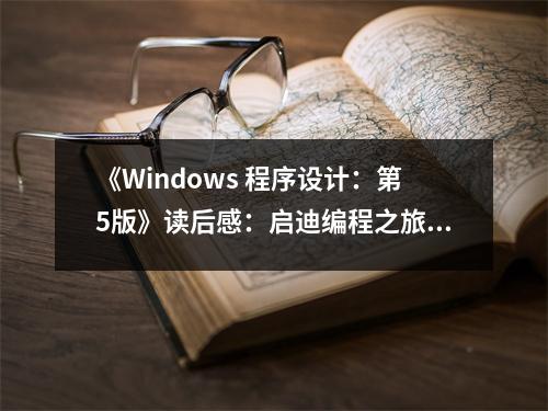 《Windows 程序設(shè)計(jì)：第5版》讀后感：啟迪編程之旅，收獲滿滿智慧 (700字)