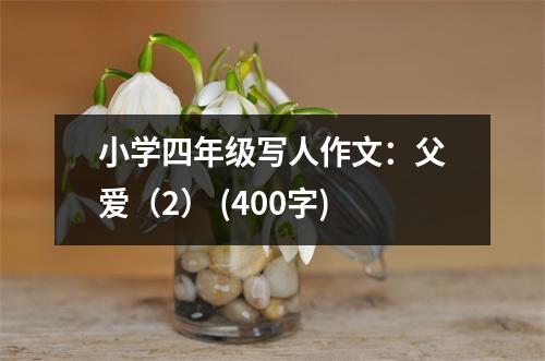 小學(xué)四年級寫人作文：父愛（2） (400字)