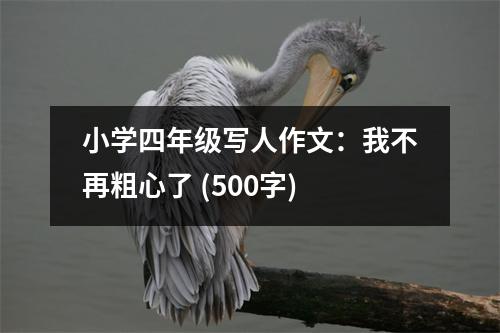 小學四年級寫人作文：我不再粗心了 (500字)