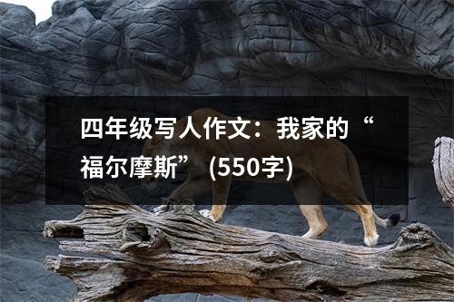四年級寫人作文：我家的“福爾摩斯” (550字)