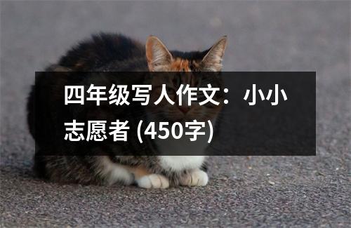 四年級寫人作文：小小志愿者 (450字)