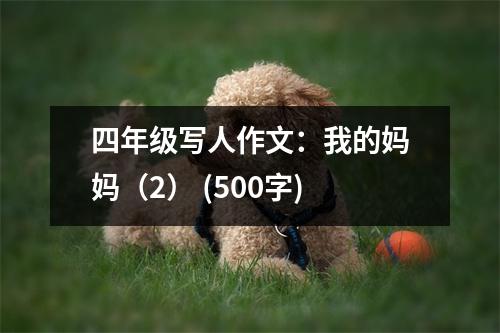 四年級寫人作文：我的媽媽（2） (500字)