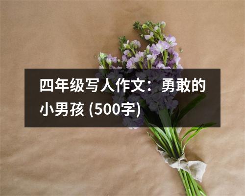 四年級寫人作文：勇敢的小男孩 (500字)