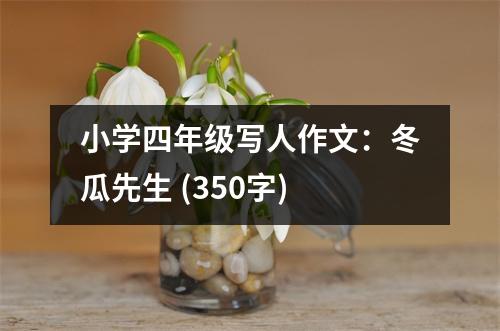 小學(xué)四年級(jí)寫人作文：冬瓜先生 (350字)