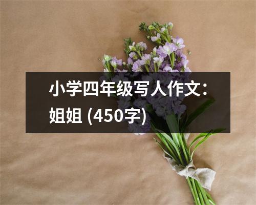 小學(xué)四年級(jí)寫(xiě)人作文：姐姐 (450字)