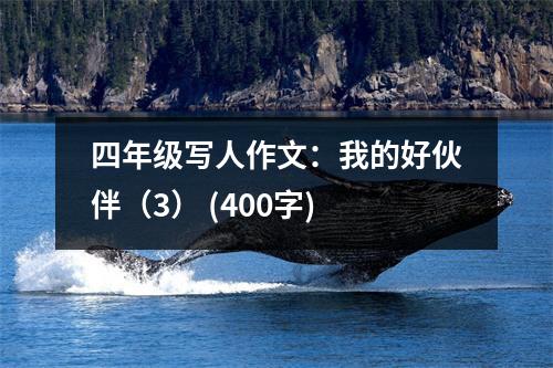 四年級(jí)寫人作文：我的好伙伴（3） (400字)