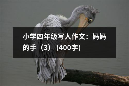 小學四年級寫人作文：媽媽的手（3） (400字)