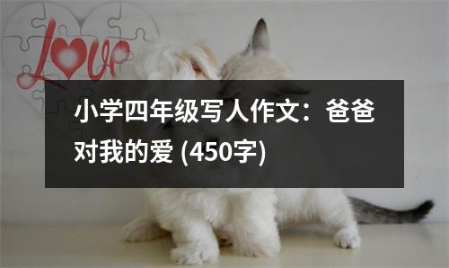 小學(xué)四年級(jí)寫人作文：爸爸對(duì)我的愛 (450字)