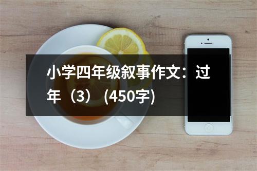 小學(xué)四年級(jí)敘事作文：過年（3） (450字)
