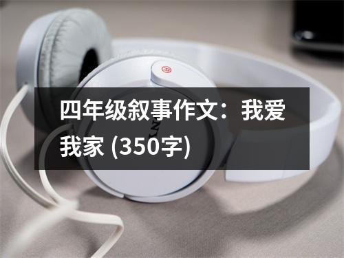四年級敘事作文：我愛我家 (350字)