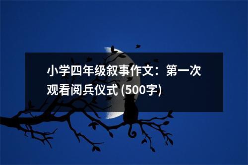 小學(xué)四年級敘事作文：第一次觀看閱兵儀式 (500字)