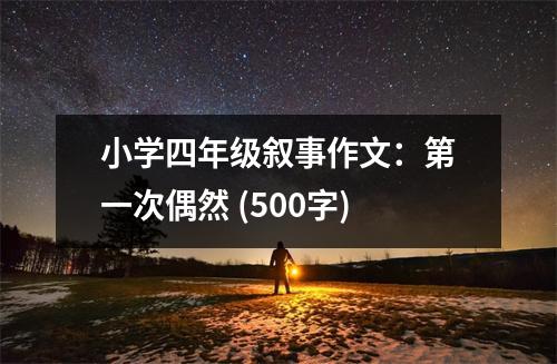 小學(xué)四年級敘事作文：第一次偶然 (500字)