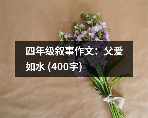 四年級(jí)敘事作文：父愛(ài)如水 (400字)