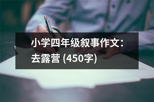小學(xué)四年級敘事作文：去露營 (450字)