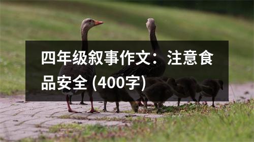 四年級(jí)敘事作文：注意食品安全 (400字)