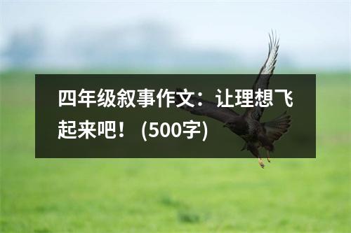 四年級(jí)敘事作文：讓理想飛起來(lái)吧！ (500字)