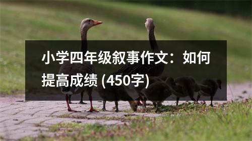小學(xué)四年級敘事作文：如何提高成績 (450字)