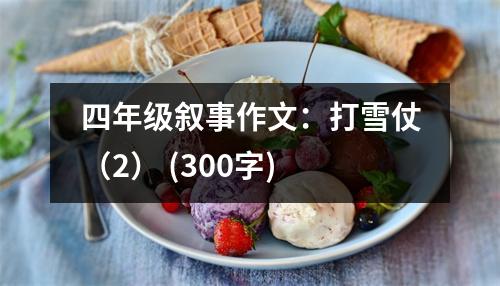 四年級敘事作文：打雪仗（2） (300字)