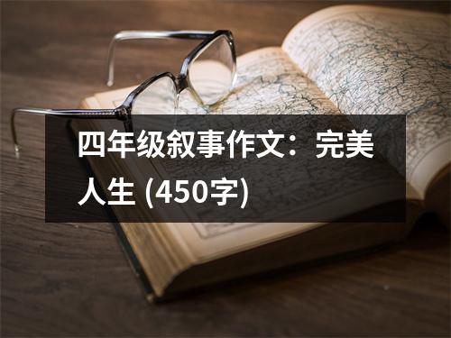四年級敘事作文：完美人生 (450字)