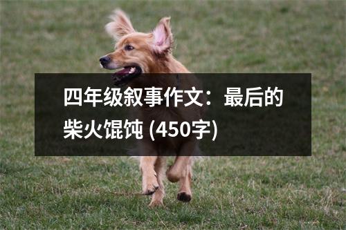 四年級(jí)敘事作文：最后的柴火餛飩 (450字)