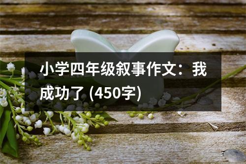 小學(xué)四年級(jí)敘事作文：我成功了 (450字)