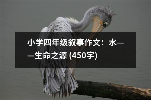 小學(xué)四年級敘事作文：水——生命之源 (450字)