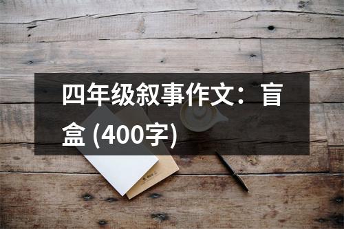 四年級敘事作文：盲盒 (400字)
