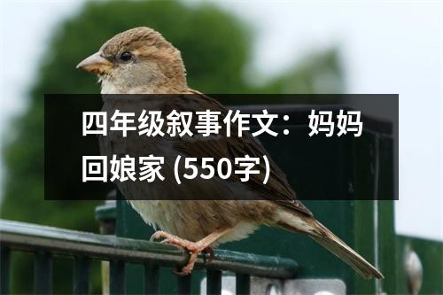 四年級(jí)敘事作文：媽媽回娘家 (550字)