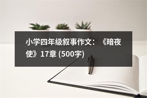 小學四年級敘事作文：《暗夜使》17章 (500字)
