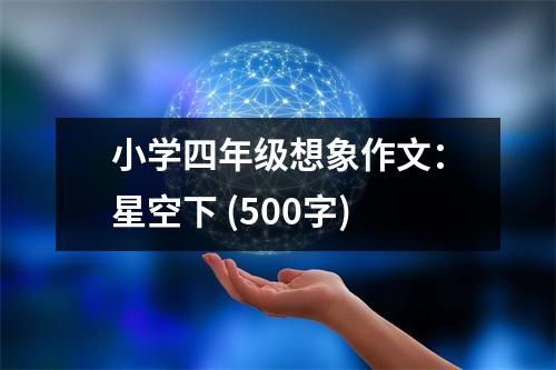 小學(xué)四年級想象作文：星空下 (500字)