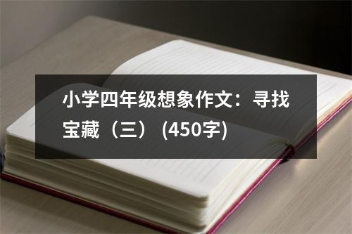 小學(xué)四年級(jí)想象作文：尋找寶藏（三） (450字)