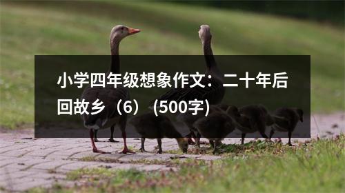 小學(xué)四年級(jí)想象作文：二十年后回故鄉(xiāng)（6） (500字)