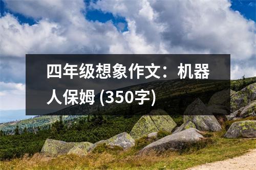四年級(jí)想象作文：機(jī)器人保姆 (350字)