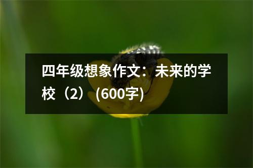 四年級想象作文：未來的學校（2） (600字)