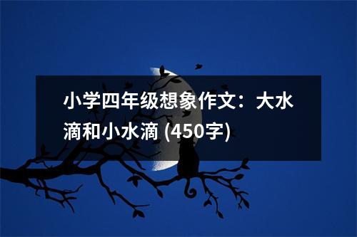 小學(xué)四年級(jí)想象作文：大水滴和小水滴 (450字)