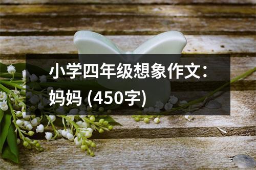 小學四年級想象作文：媽媽 (450字)