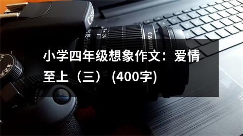 小學四年級想象作文：愛情至上（三） (400字)