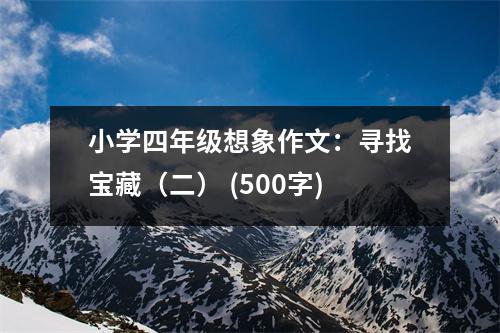 小學(xué)四年級(jí)想象作文：尋找寶藏（二） (500字)