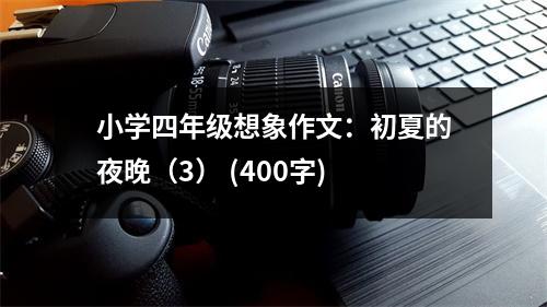 小學(xué)四年級想象作文：初夏的夜晚（3） (400字)