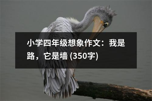 小學(xué)四年級想象作文：我是路，它是墻 (350字)