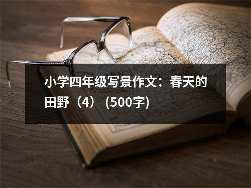 小學(xué)四年級寫景作文：春天的田野（4） (500字)