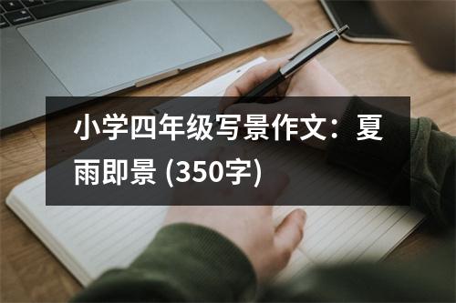 小學四年級寫景作文：夏雨即景 (350字)