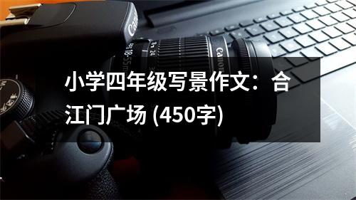 小學(xué)四年級寫景作文：合江門廣場 (450字)