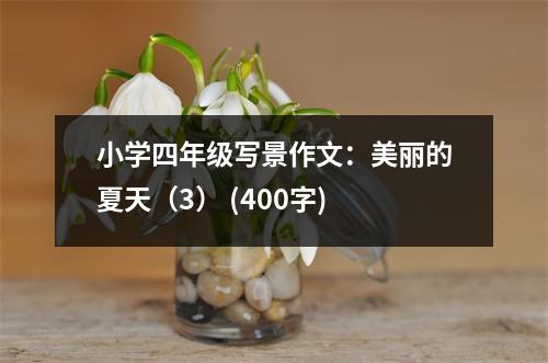 小學(xué)四年級(jí)寫景作文：美麗的夏天（3） (400字)