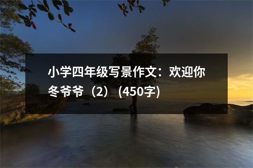 小學(xué)四年級(jí)寫景作文：歡迎你冬爺爺（2） (450字)